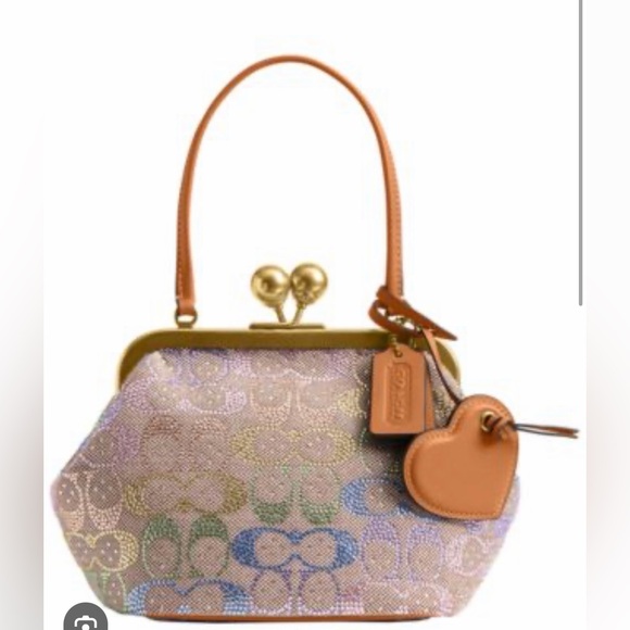 Coach Candy Crystal Signature Frame Kisslock 16 - Picture 1 of 11